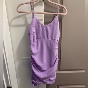 Hello Molly Lavender Mini Dress